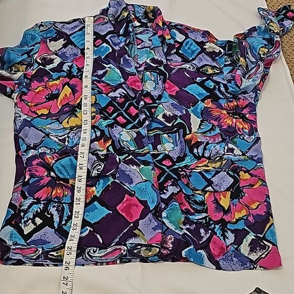 Vintage Baani's graphic,  floral blazer. - Picture 6 of 9